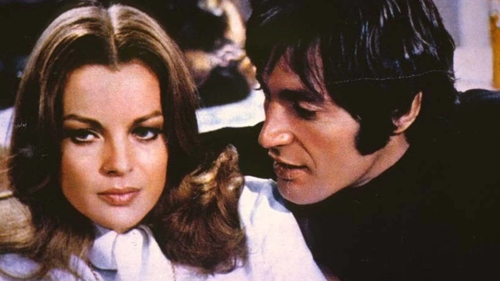 Romy Schneider y Gabriele Tinti en quien