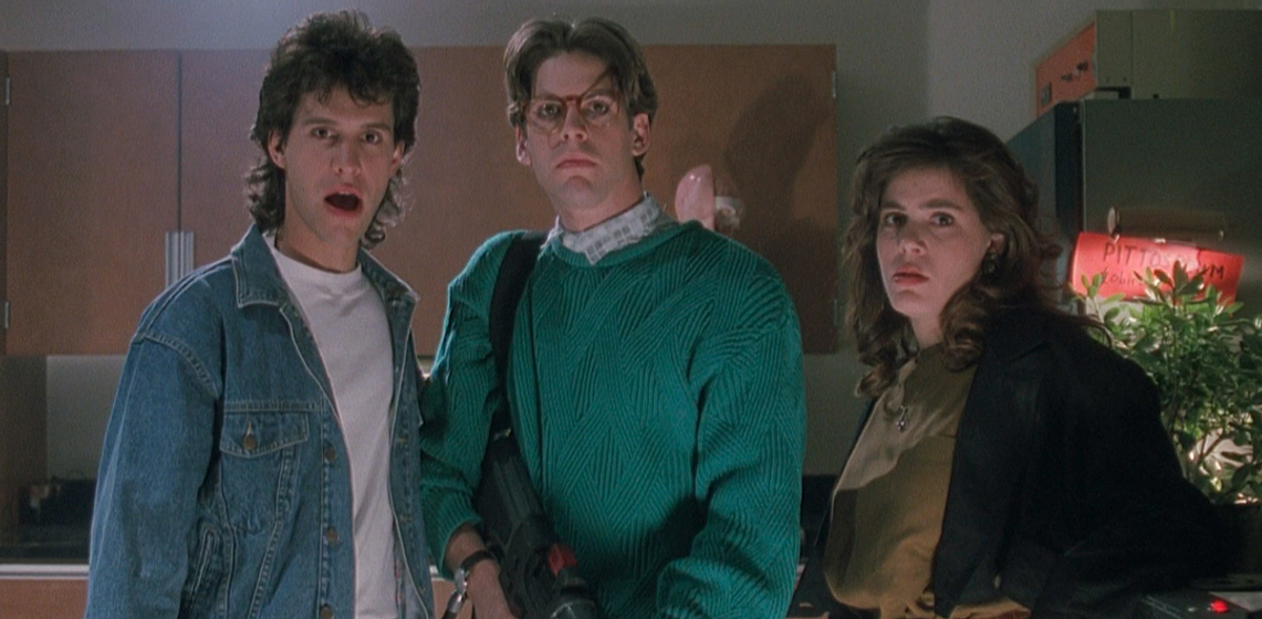 Brian Robbins, Bill Calvert y Tricia Leigh Fisher en Reacción Viva (C.H.U.D. II: Bud the Chud)