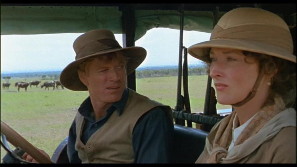 Robert Redford y Meryl Streep en Memorias de África