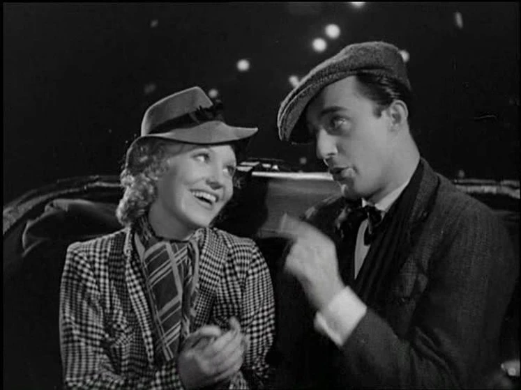 Vittorio De Sica y Assia Noris en bajo-aristocratico-disfraz