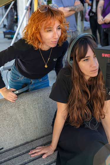 Carol Rodríguez Colás y Marina Rodríguez Colás en La Gang (Rodaje)