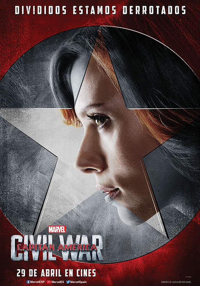 Imagen de Capitán América. Civil war (Cartel personajes español)