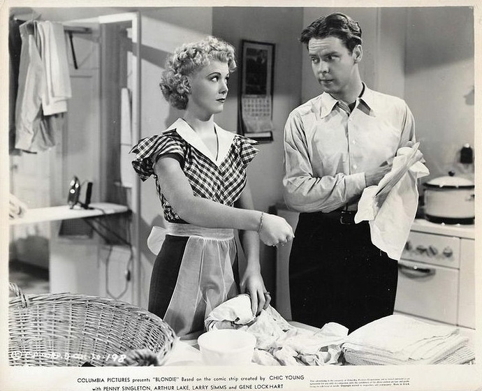 Arthur Lake y Penny Singleton en Blondie