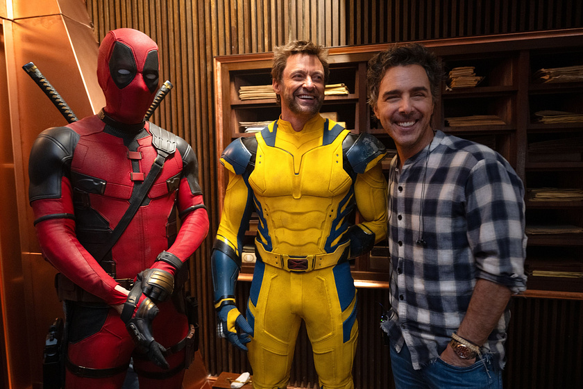 Hugh Jackman y Shawn Levy en Deadpool y Lobezno (Rodaje)