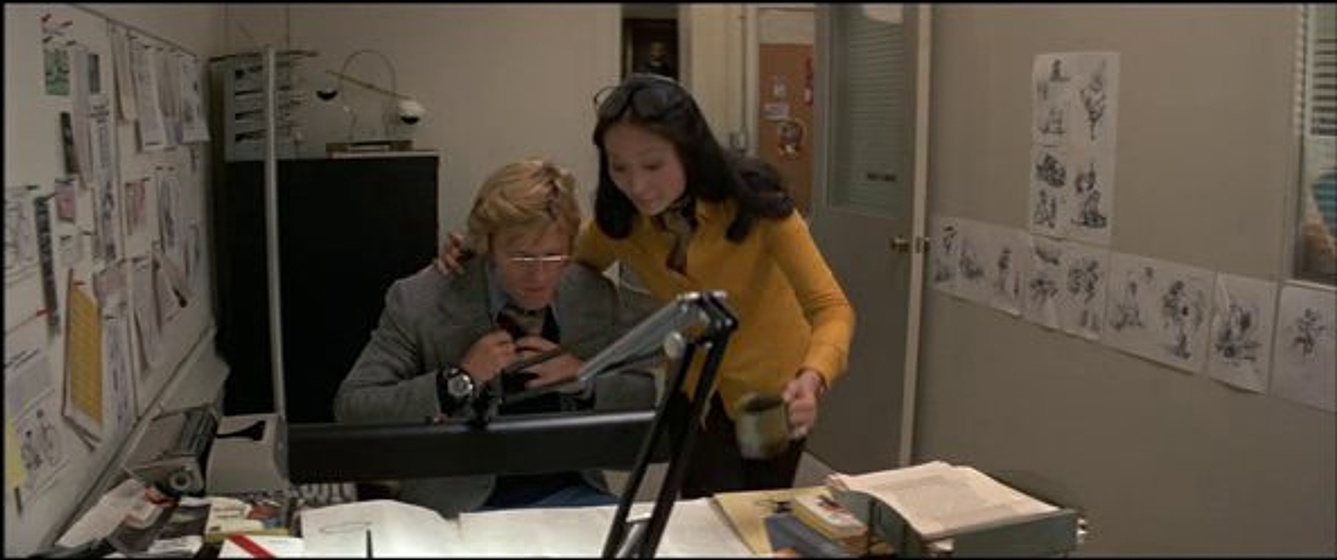 Robert Redford y Tina Chen en Los Tres días del Cóndor