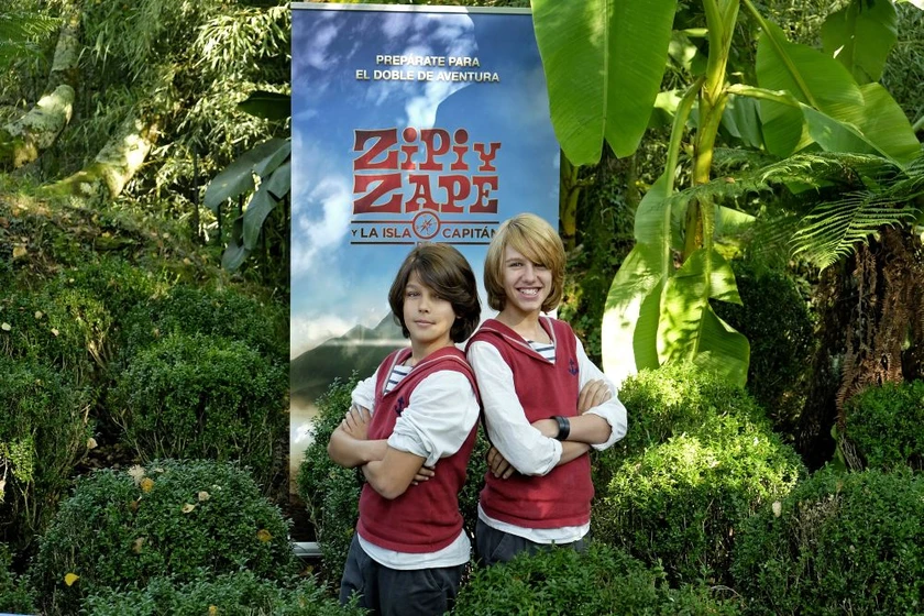 Teo Planell y Toni Gómez en zipi-y-zape-y-la-isla-del-capitan (Presentación. Septiembre 2015)