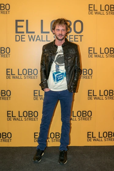 Eloy Azorín en El Lobo de Wall Street (Photocall en Madrid. Enero 2014)