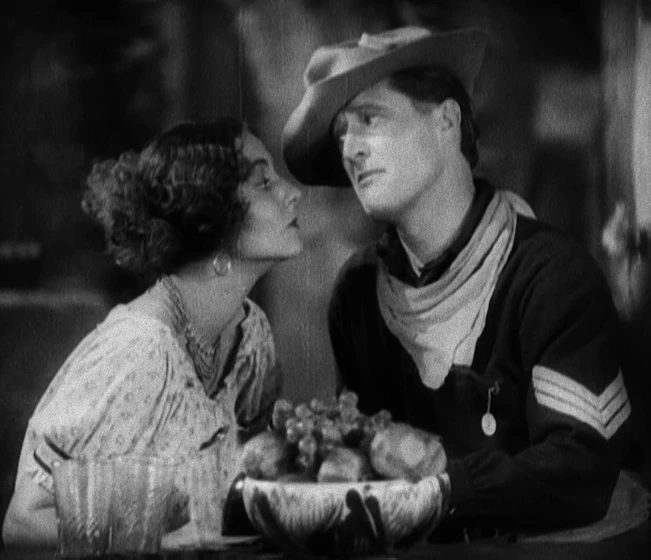 Edmund Lowe y Dorothy Burgess en en-el-viejo-arizona