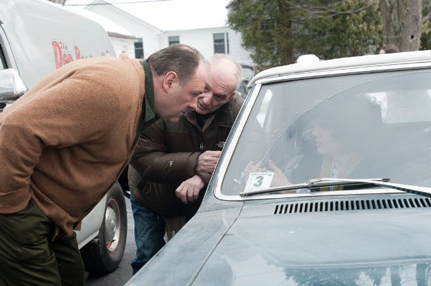 James Gandolfini, David Chase y John Magaro en Not Fade Away