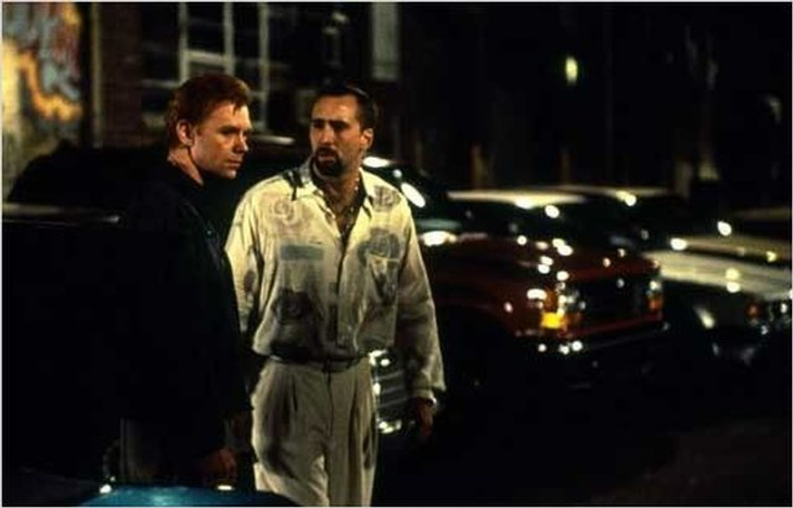 Nicolas Cage y David Caruso en El Sabor de la Muerte