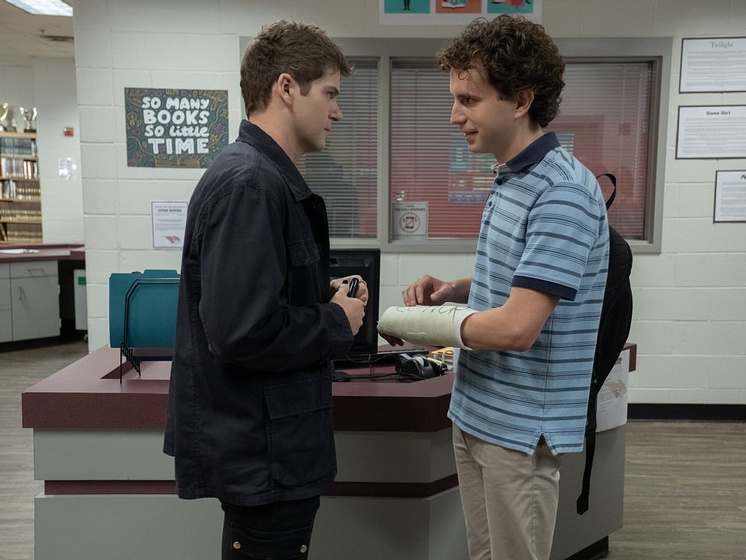 Ben Platt y Colton Ryan en Querido Evan Hansen