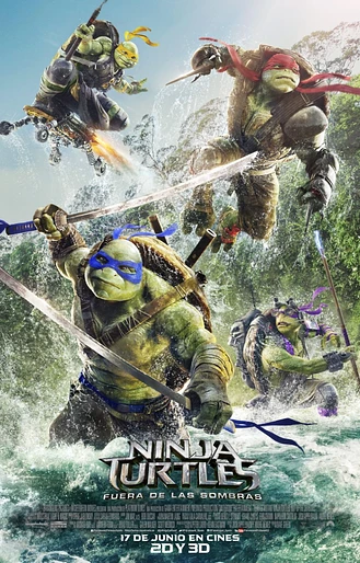 Poster de Ninja Turtles. Fuera de las Sombras