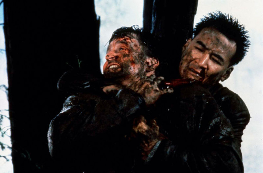 Michael Douglas y Yusaku Matsuda en Black Rain
