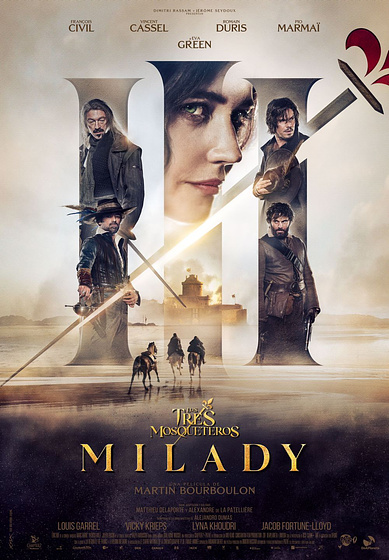 still of movie Milady. Los Tres Mosqueteros