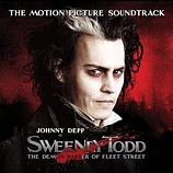 Carátula de la banda de sonido de Sweeney Todd. El barbero diabólico de la calle Fleet