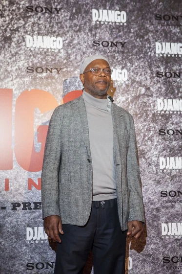 Samuel L. Jackson en Django Desencadenado (Premiere en Paris. Diciembre 2012)