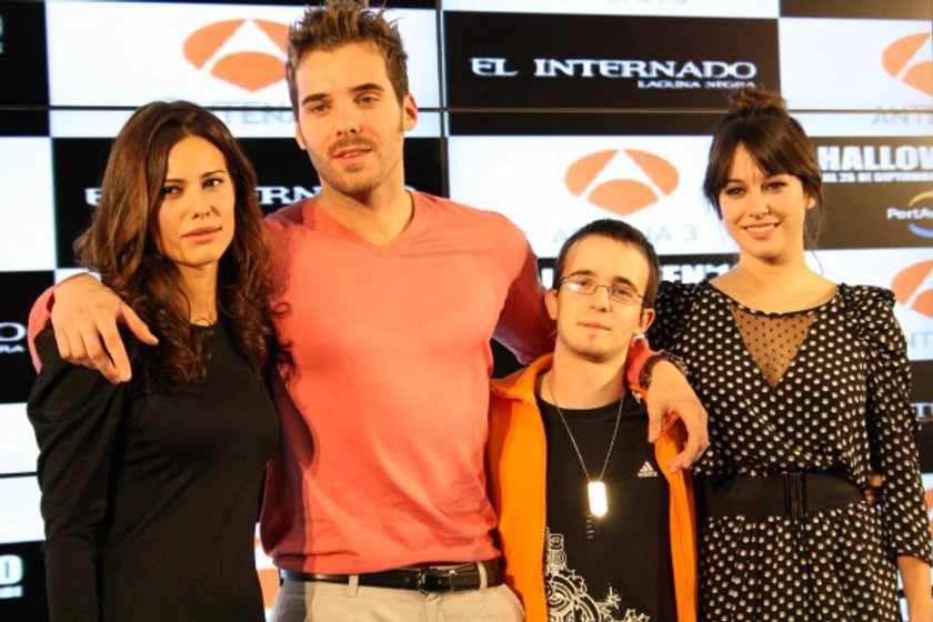 Nani Jiménez, Blanca Suárez [II], Daniel Retuerta y José Ángel Trigo en El internado (El Internado,despedida)