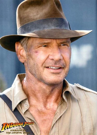 Harrison Ford en Indiana Jones y el Reino de la Calavera de Cristal