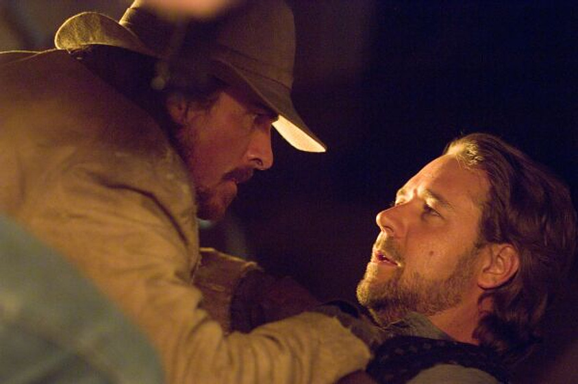 Christian Bale y Russell Crowe en El Tren de las 3:10