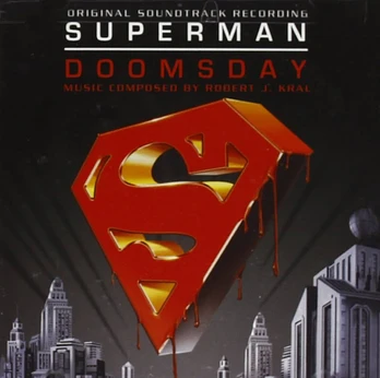 Carátula de la banda de sonido de La muerte de Superman