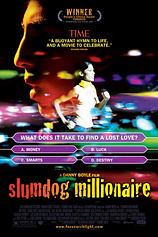 poster of movie Slumdog millionaire