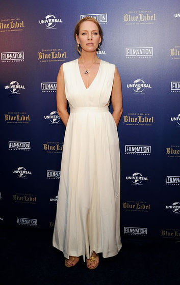 Uma Thurman en Cuando todo está perdido (Fiesta en Cannes. 2013)