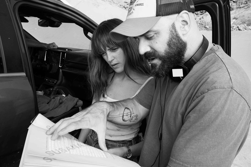 Susana Abaitua y Alberto Utrera en Desmontando a Lucía (Rodaje)