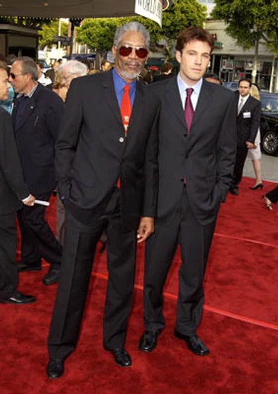 Morgan Freeman y Ben Affleck en panico-nuclear