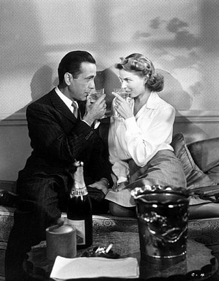 Ingrid Bergman y Humphrey Bogart en Casablanca