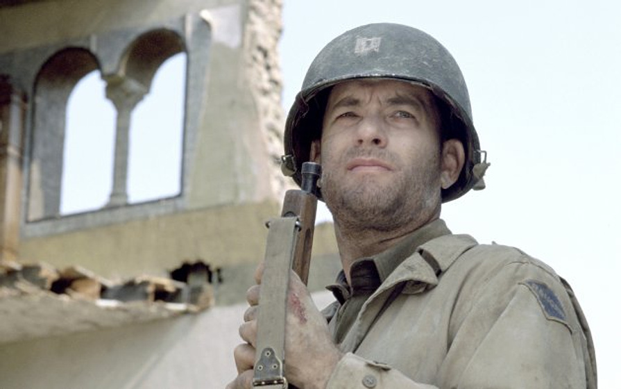 Tom Hanks en Salvar al Soldado Ryan