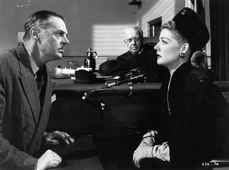 Ann Sheridan, Jerome Cowan y John Elliott en la-infiel