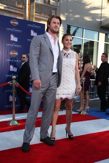 Elsa Pataky y Chris Hemsworth en Capitán América: El primer Vengador (Worl Premiere en Los Angeles. Julio 2011)
