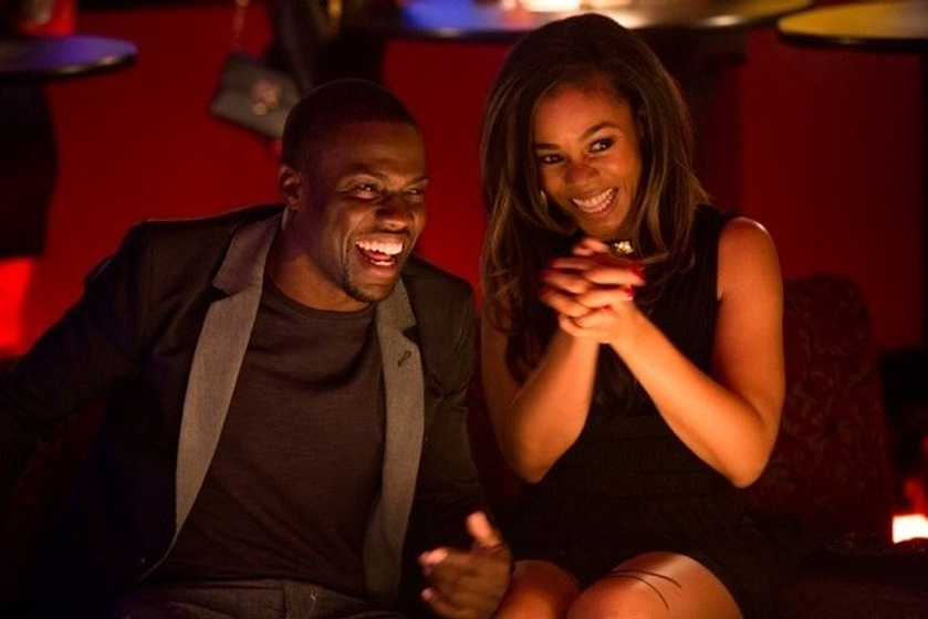 Kevin Hart y Paula Patton en Sobre lo de anoche
