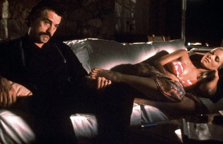 Robert De Niro y Bridget Fonda en jackie-brown