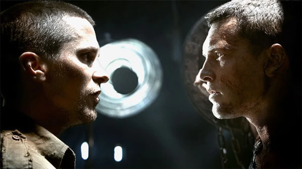 Christian Bale y Sam Worthington en Terminator Salvation