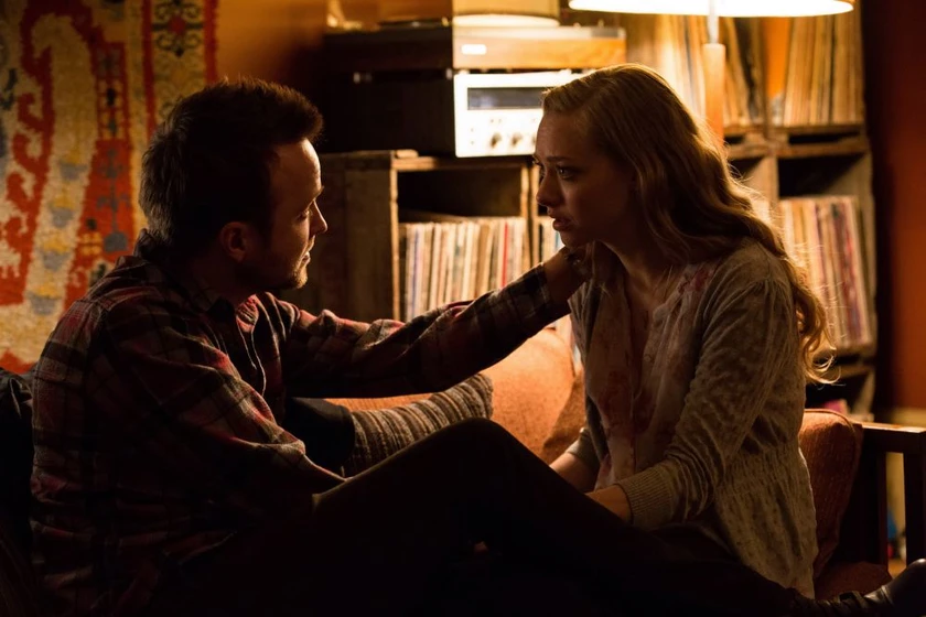 Amanda Seyfried y Aaron Paul en de-padres-a-hijas