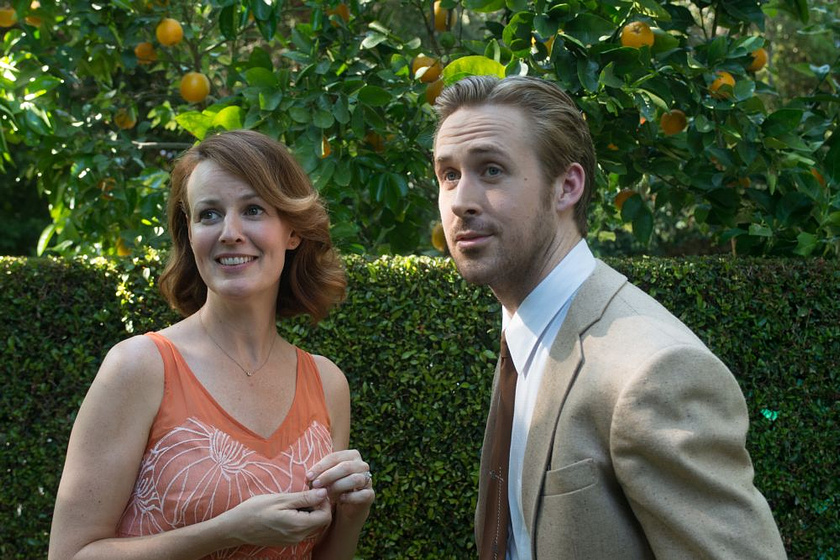 Ryan Gosling y Rosemarie DeWitt en La Ciudad de las Estrellas. La La Land