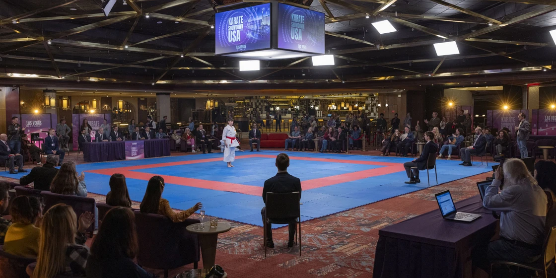 Andrea Ros en karateka