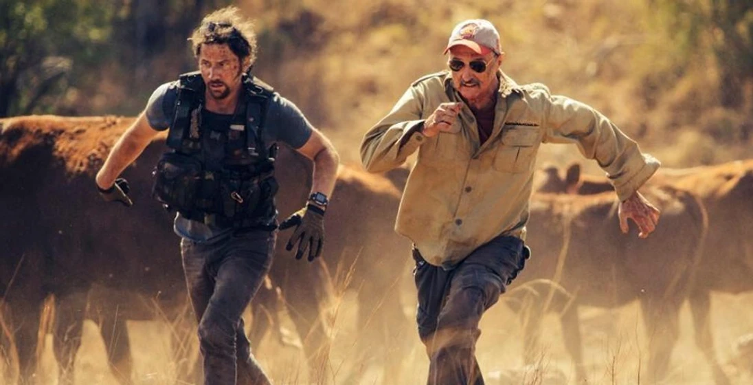 Jamie Kennedy y Michael Gross en temblores-5-el-legado