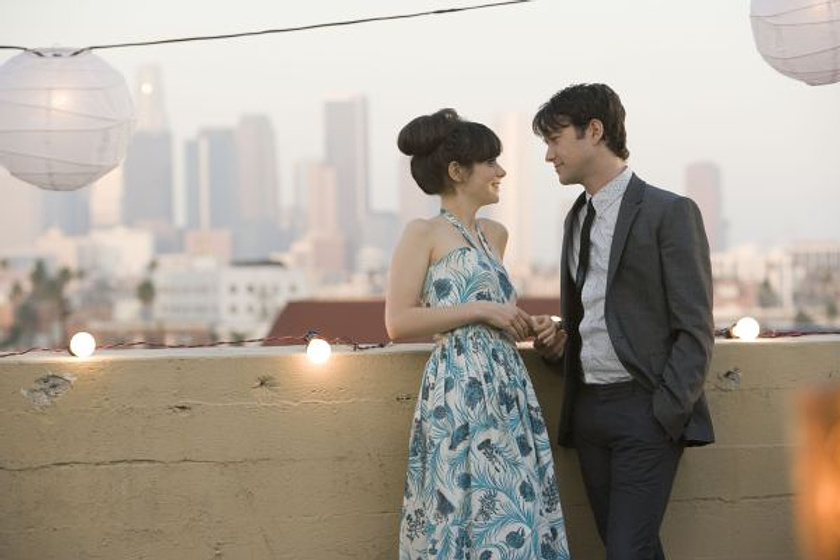 Joseph Gordon-Levitt y Zooey Deschanel en 500 Días Juntos