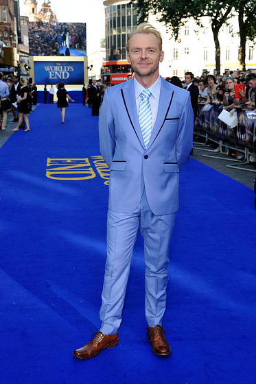 Simon Pegg en Bienvenidos al fin del mundo (Premiere en Londres. Julio 2013)