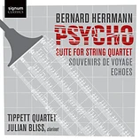 Carátula de la banda de sonido de Psicosis, Suite for String Quartet