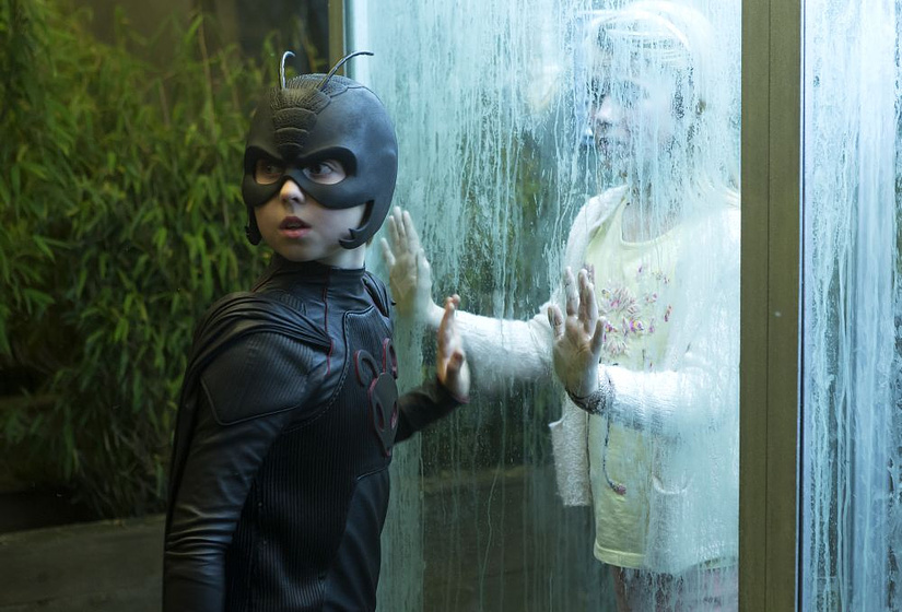Oscar Dietz y Cecilie Alstrup Tarp en Antboy. El Pequeño gran superhéroe