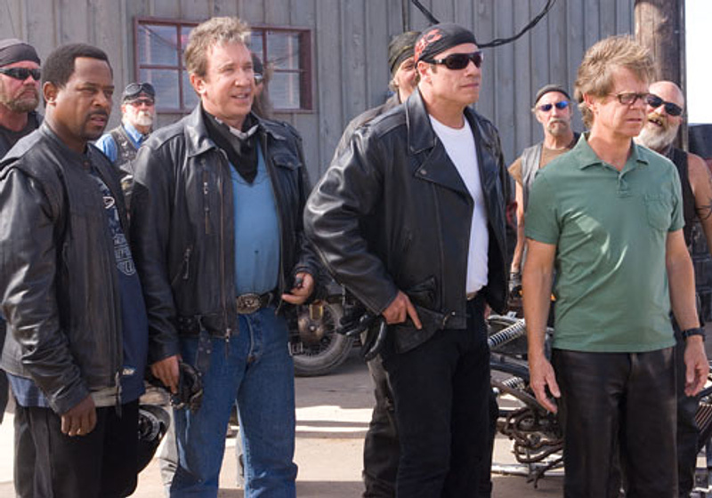 John Travolta, Martin Lawrence, William H. Macy y Tim Allen en Cerdos Salvajes (Con un Par... de Ruedas)