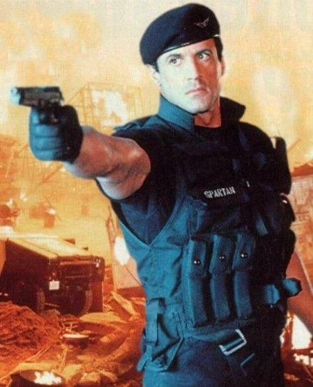 Sylvester Stallone en Demolition Man