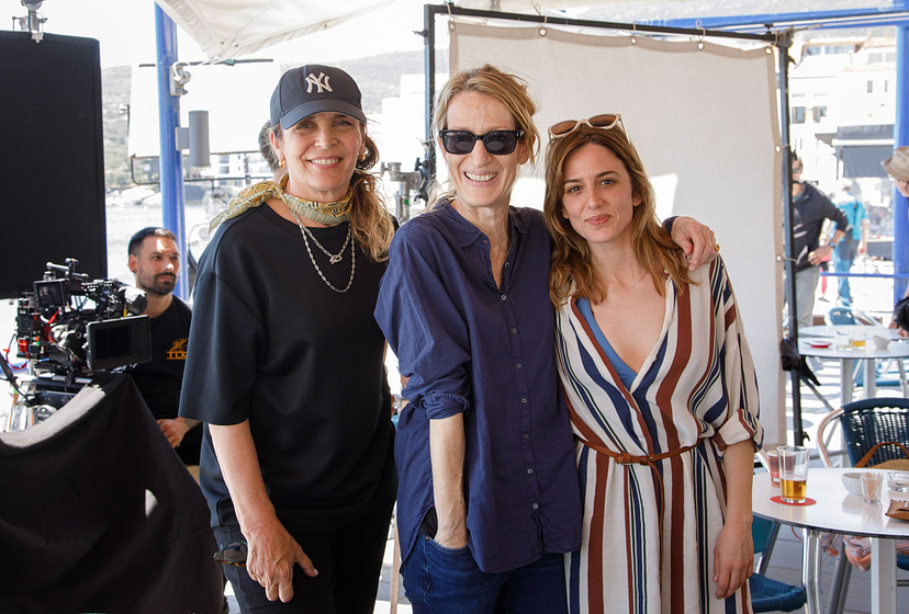 Maria Ripoll, Marina Salas y Milena Busquets en También esto pasará (Rodaje)