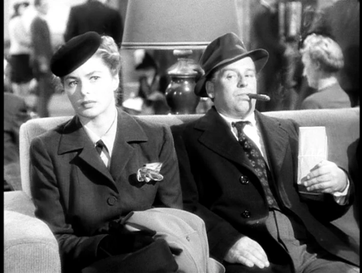 Ingrid Bergman y Wallace Ford en recuerda