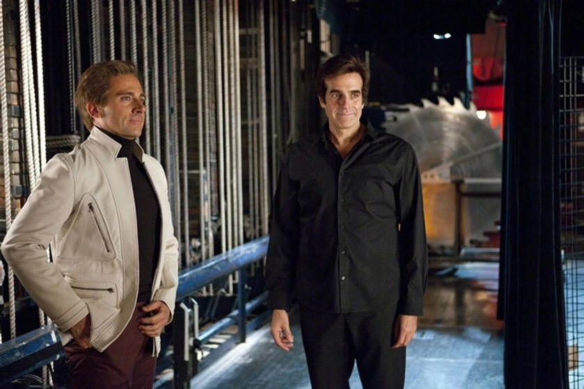 Steve Carell y David Copperfield en El Increíble Burt Wonderstone
