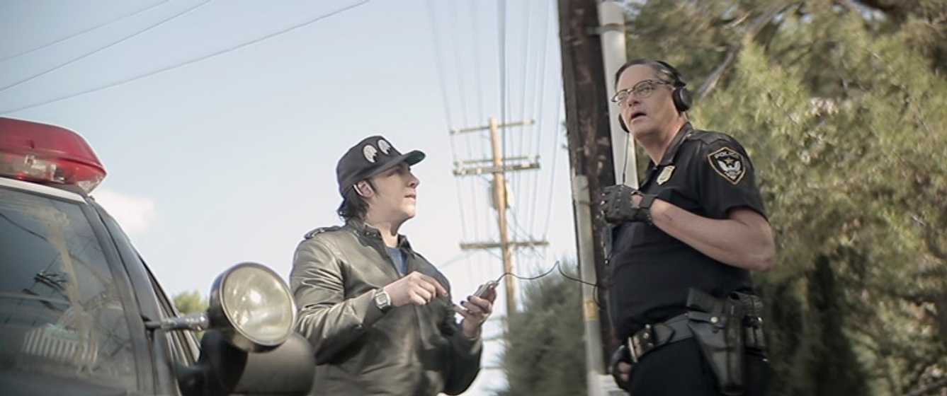 Marilyn Manson y Mark Burnham en Wrong Cops