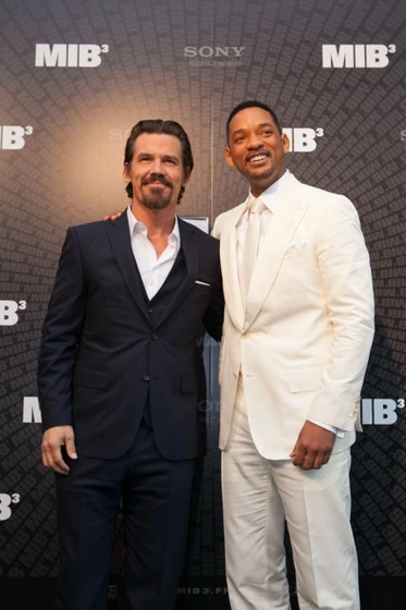 Will Smith y Josh Brolin en Hombres de Negro III (Photocall en Paris. Mayo 2012)